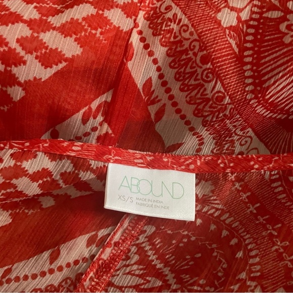 Abound Printed Longline Lightweight Kimono Cardigan Size XS/Small - Picture 3 of 4